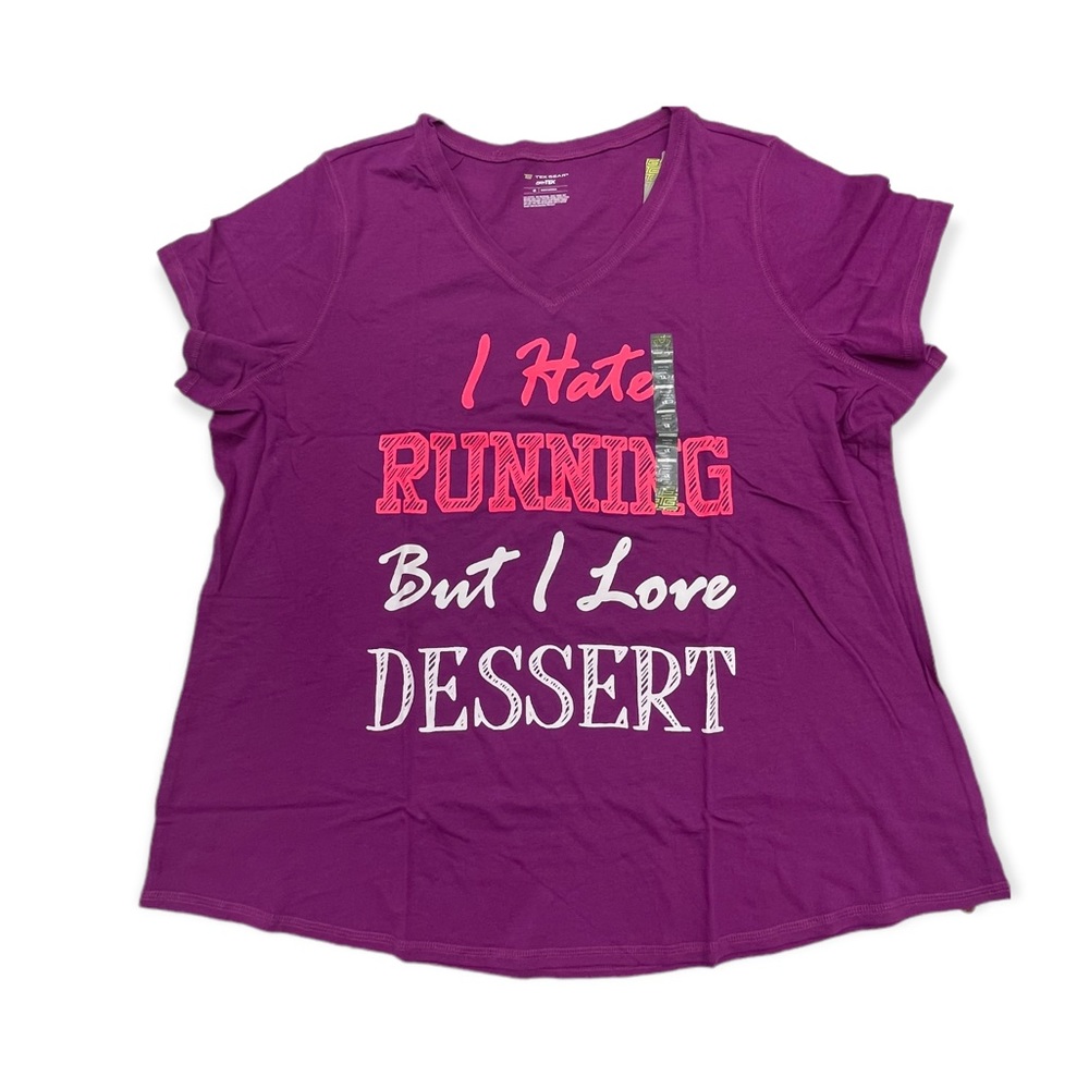 Gym Yoga V-Neck T-Shirt Plus Size Tek Gear